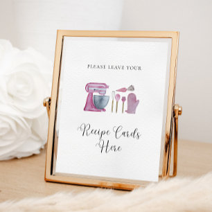 Pink Stock the Kitesurf Rezept Cards Brautparty Poster