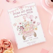 Pink Stomp und Roar Vierter Dinosaurier Geburtstag