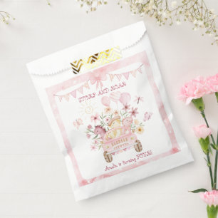 Pink Stomp und Roar Vierter Dinosaurier Geburtstag Geschenktütchen