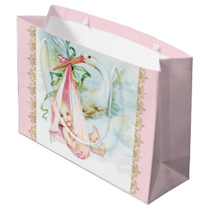 Pink Stork Baby Mädchen Große Geschenktüte