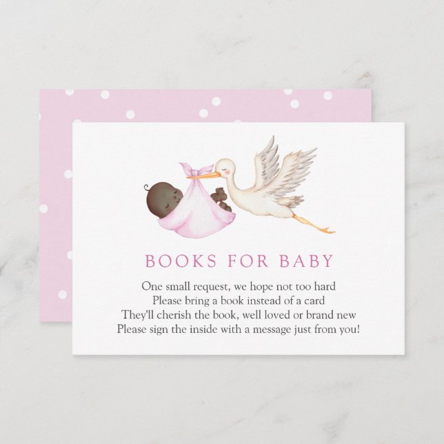 Pink Stork Books for Baby insert card (Vorne/Hinten)