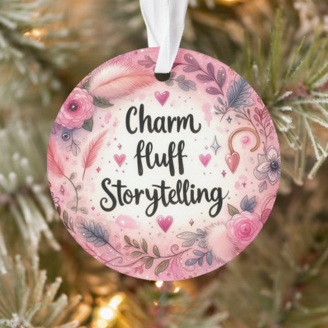 Pink Storywriting Writer Novelist Ornament (Baum)