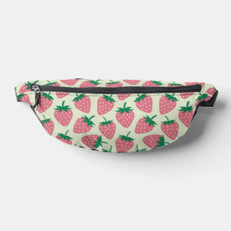 Pink Strawberry Summer Pattern Bauchtasche