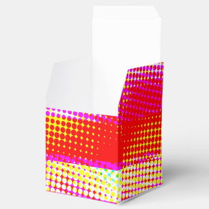 Pink Strip Muster Bevorzugung Box Geschenkschachtel