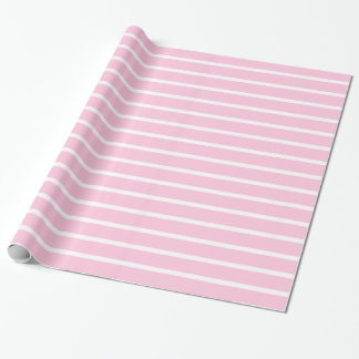 Pink Strip Wrapping Paper Geschenkpapier