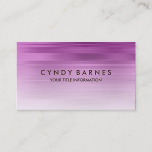 Pink Stripe Business Card Visitenkarte