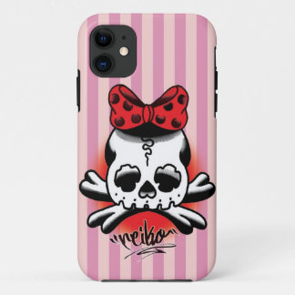 Pink Stripe Dokuro-Chan Case-Mate iPhone Hülle