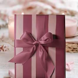 Pink Stripe Luxus | Elegant und stilvoll Geschenkpapier