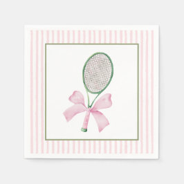 Pink Stripe Tennis Serviette