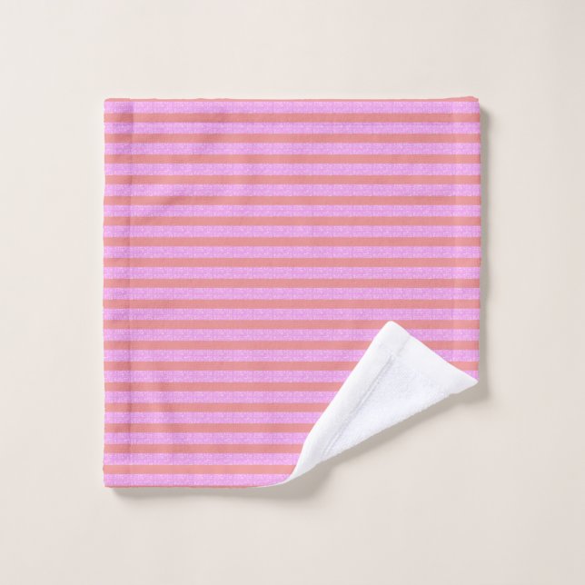 Pink Stripe Wash Tuch (Waschlappen)