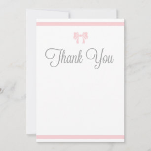 Pink Stripes mit Bow Danke