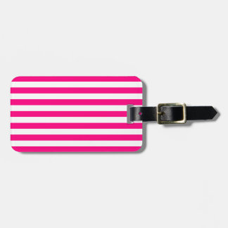Pink Stripes Muster Gepäckanhänger