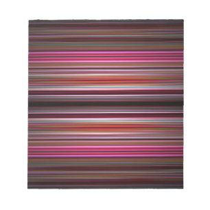 Pink stripes pattern notizblock