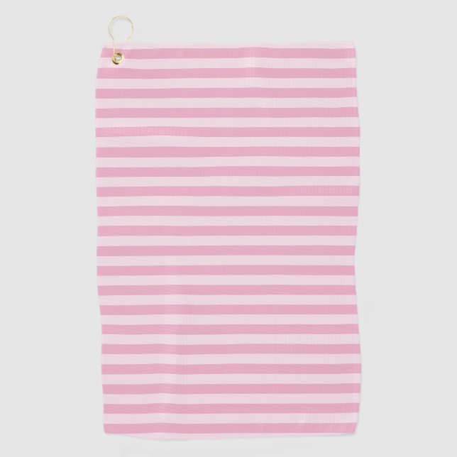 Pink Stripes Seamless Pattern Golfhandtuch (Vorderseite)