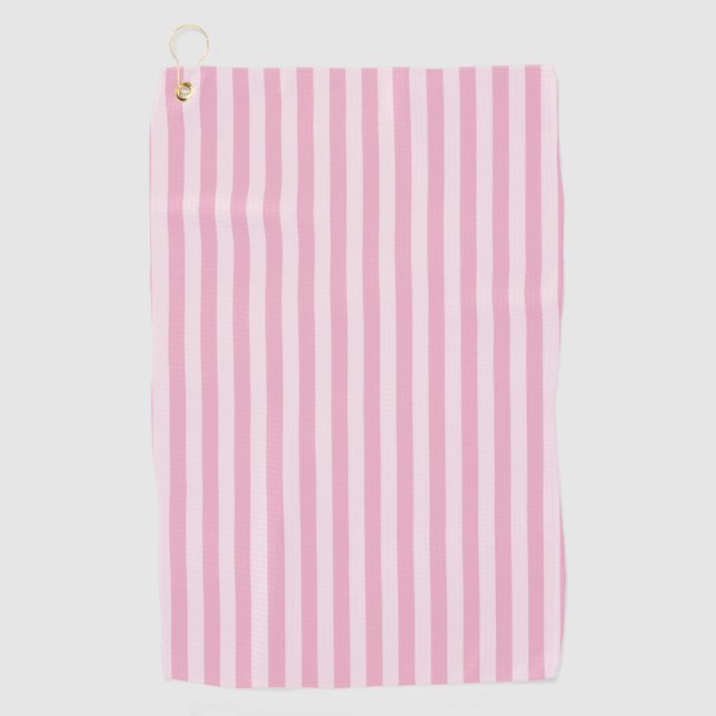 Pink Stripes Seamless Pattern Golfhandtuch (Vorderseite)