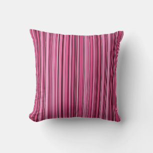 Pink Stripes Throw Kissen
