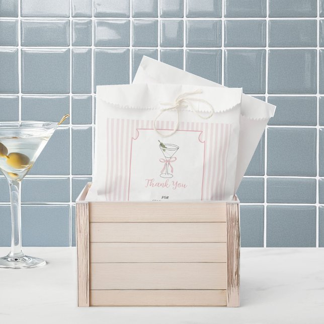 Pink Stripes Tini One ist auf dem Weg danke Geschenktütchen (Von Creator hochgeladen)