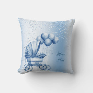 Pink Stroller Throw Kissen