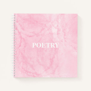 Pink Stucco Poetry Journal Notizbuch