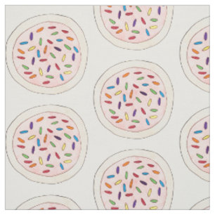 Pink Sugar Cookie Sprinkles Erdbeeren Zuckerguss Stoff