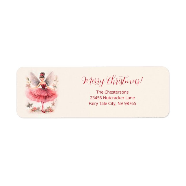 Pink Sugar Plum Fairy Vintage Weihnachten (Vorne)