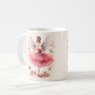 Pink Sugar Plum Fairy Weihnachtsfeier Tasse