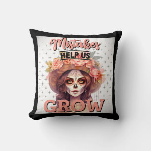 Pink Sugar Skull Delights Throw Kissen