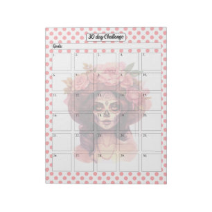 Pink Sugar Skull Weichtracker Notizblock