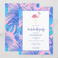 Pink Summer Tropical Flamingo Junggeselinnen-Absch