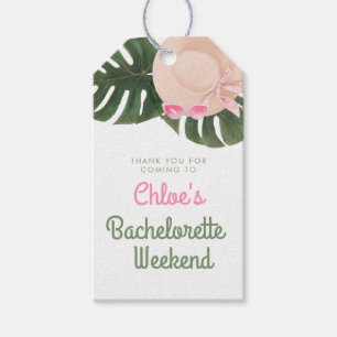 Pink Summertime Glam   Bachelorette Vielen Dank Geschenkanhänger