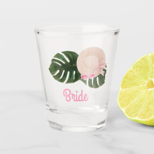 Pink Summertime Glam   Braut Schnapsglas