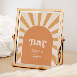 Pink Sun Bar Sign