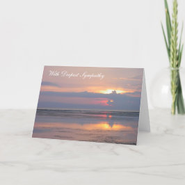 Pink Sunrise Sympathy Card Karte