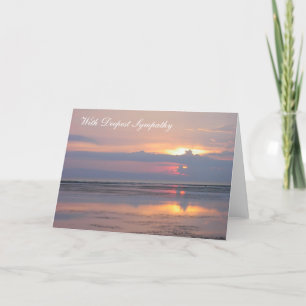 Pink Sunrise Sympathy Card Karte