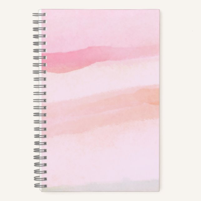 Pink Sunset Gradient Notizbuch (Vorderseite)