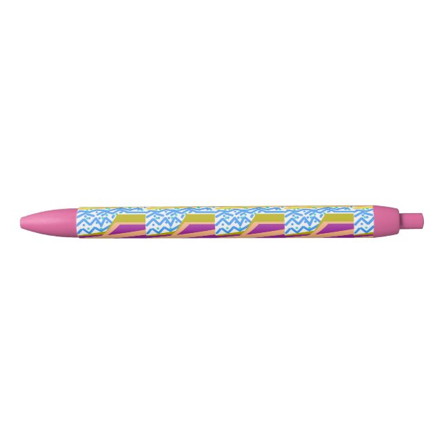 Pink Sunset Yacht Wellen Stift (Vorderseite)