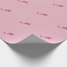 Pink Super Decathlon Flugzeug Wrapping Paper