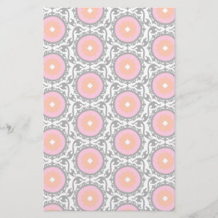 Pink Suzani Muster Briefpapier