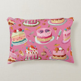 Pink Sweet Cake Muster Dekokissen