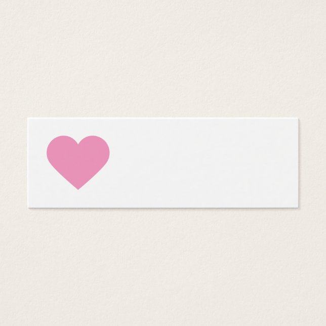 Pink Sweet Heart & Zickzack Gift Tags (Vorderseite)