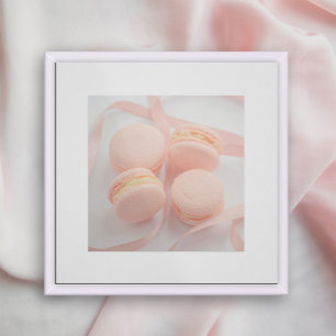 Pink Sweet Macarons Küchenplakat   Macarons Poster
