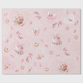 Pink Sweet One Birthday Wrapping Paper Geschenkpapier