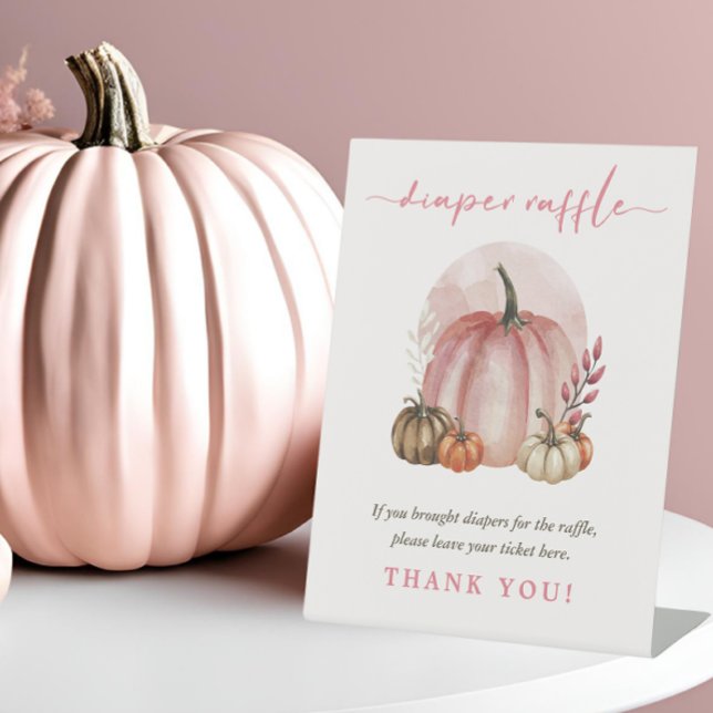 Pink Sweet Pumpkin Baby Dusche Windelwanne Windelw Sockelschild (Von Creator hochgeladen)