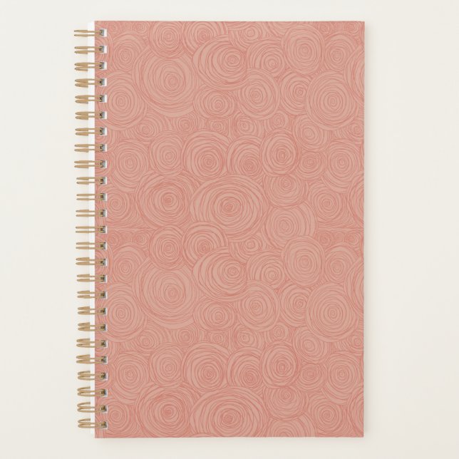 Pink Swirl Planner Planer (Vorderseite)