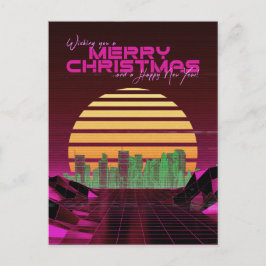 Pink Synthwave Weihnachten