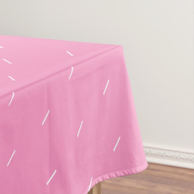 Pink Tabletts mit Herz - Custom Colors Tischdecke (Beispiel)