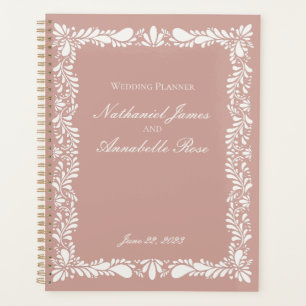 Pink Talavera Tile Spanische Fiesta Blumenhochzeit Planer
