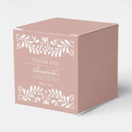 Pink Talavera Tile Spanischer Stil Fiesta Taufe Geschenkschachtel