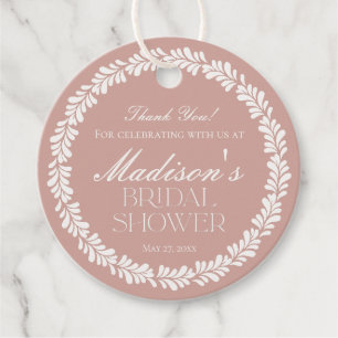 Pink Talavera Tile Spanisches Fiesta Brautparty Geschenkanhänger