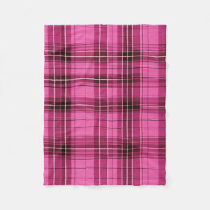 Pink Tartan Fleecedecke